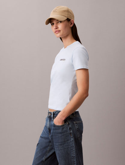 Logo Graphic Slim T-Shirt - Calvin Klein Women