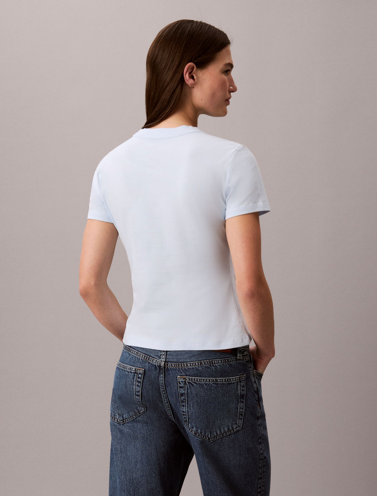 Logo Graphic Slim T-Shirt - Calvin Klein Women