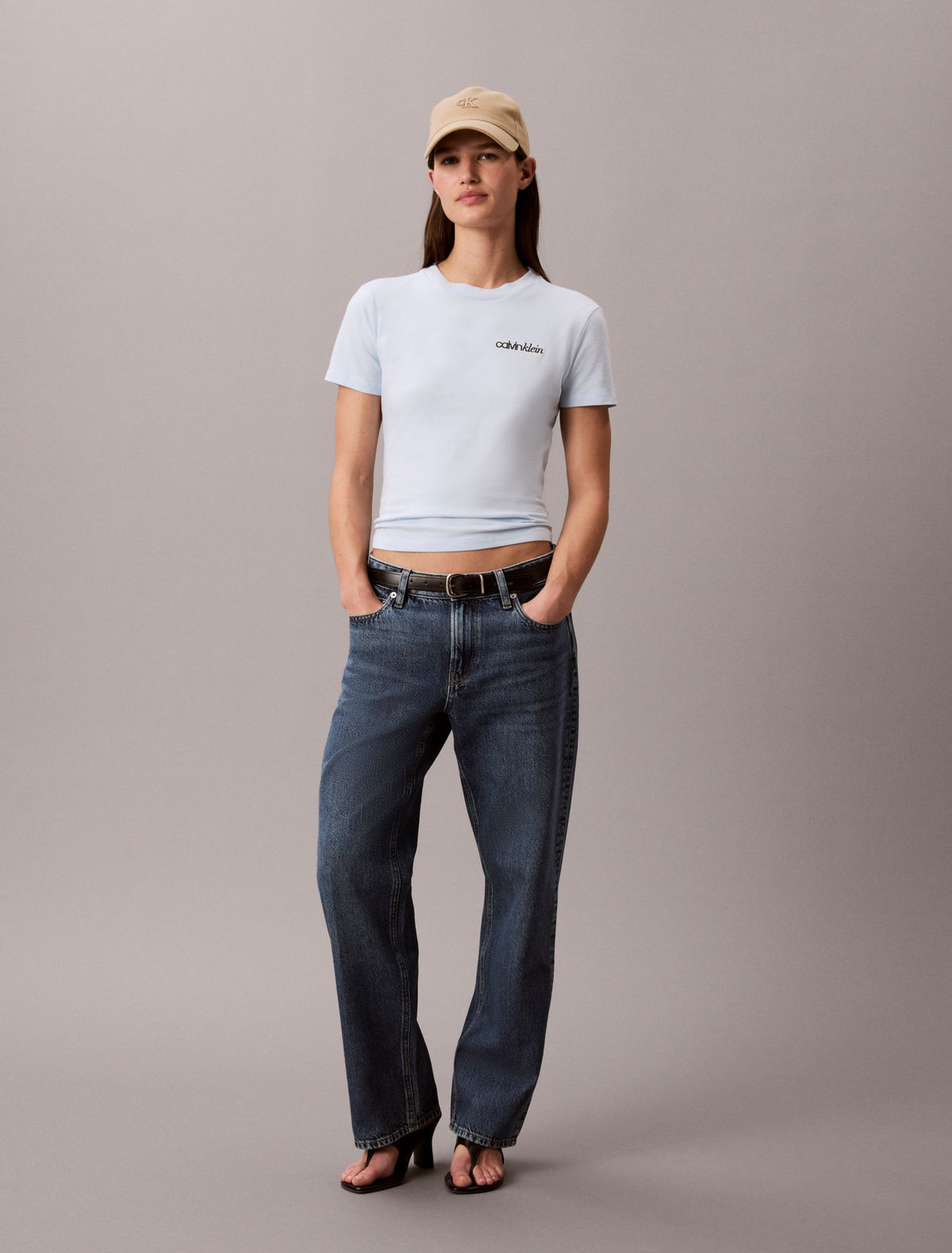 Logo Graphic Slim T-Shirt - Calvin Klein Women