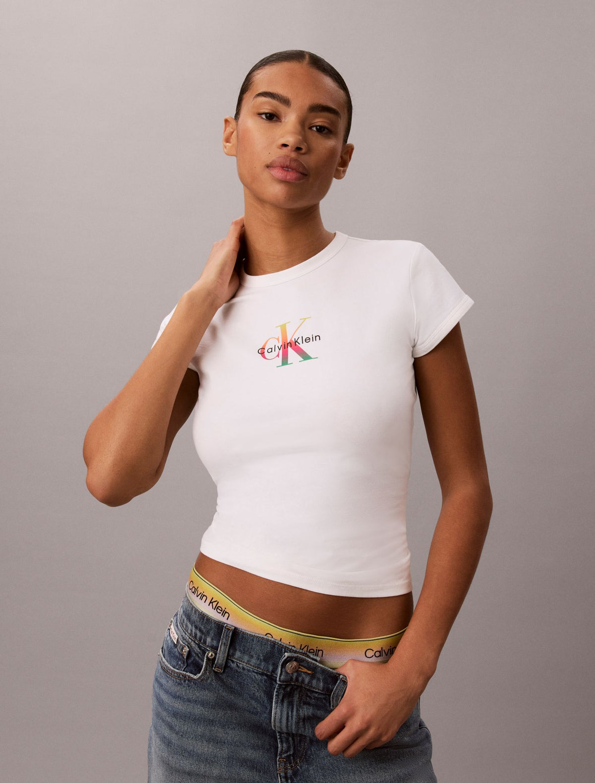 Pride Monologo Baby Tee - Calvin Klein Women