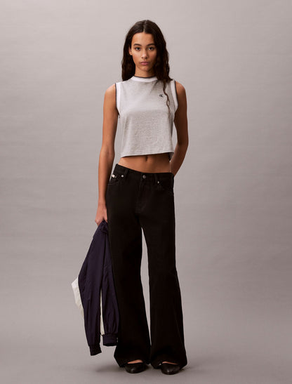 Monogram Cropped Muscle Tank - Calvin Klein Women