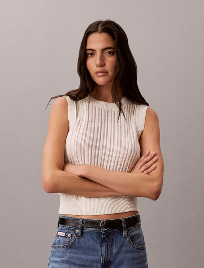 Open Stitch Sweater Tank - Calvin Klein Women