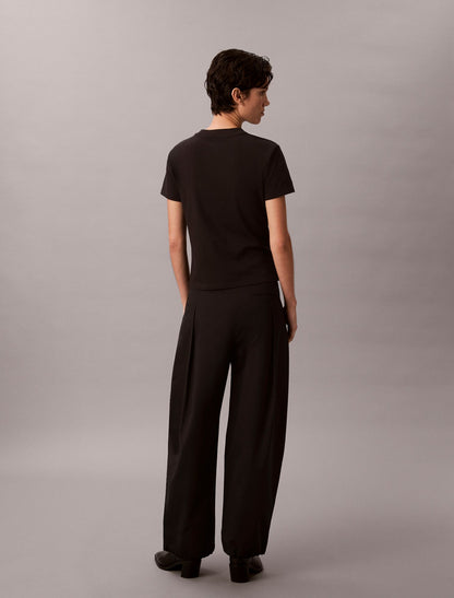 Contrast Logo Graphic Slim T-Shirt - Calvin Klein Women