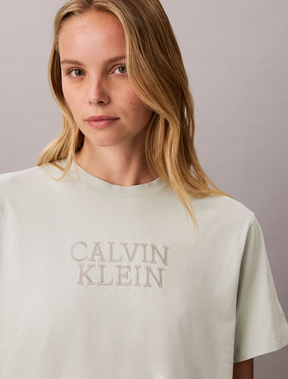 Boxy Graphic Logo Tee - Calvin Klein Women
