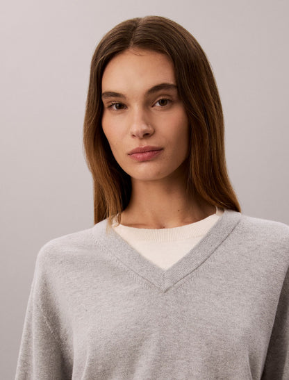 Dual Layer Relaxed Sweater - Calvin Klein Women