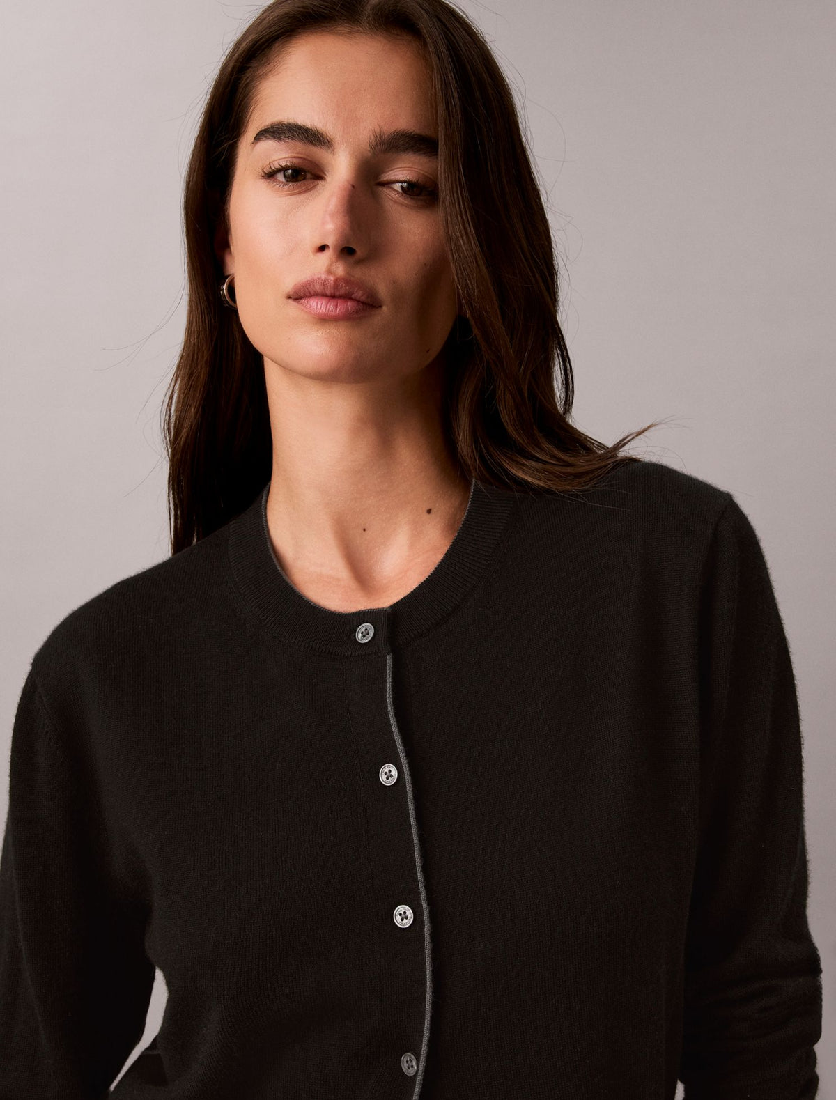 Merino Wool Blend Cardigan - Calvin Klein Women