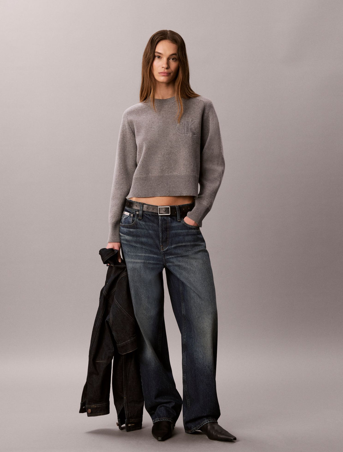 Cotton Wool Raglan Sweater - Calvin Klein Women