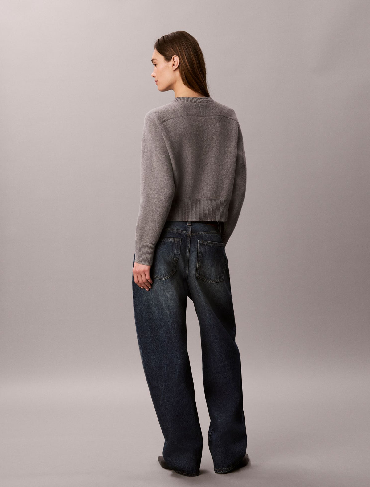 Cotton Wool Raglan Sweater - Calvin Klein Women
