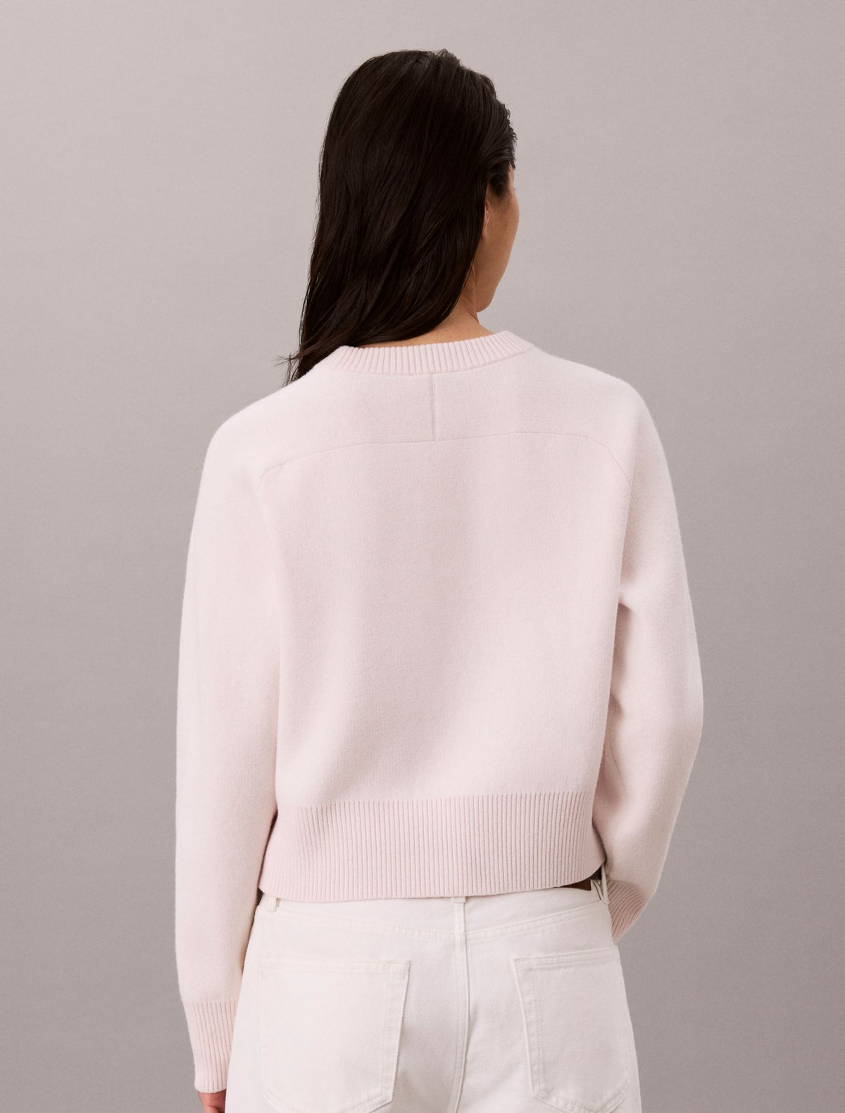 Cotton Wool Raglan Sweater - Calvin Klein Women