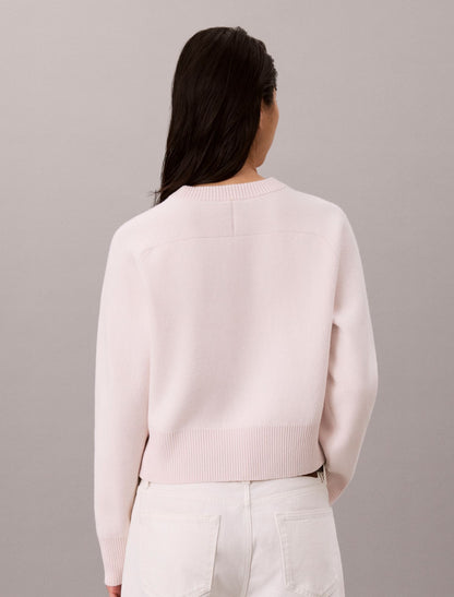 Cotton Wool Raglan Sweater - Calvin Klein Women