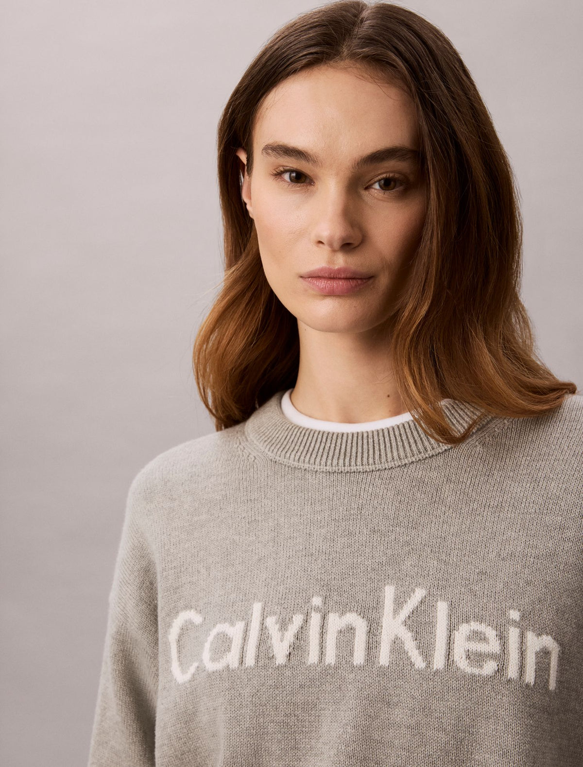 Logo Graphic Relaxed Sweater - Calvin Klein Women