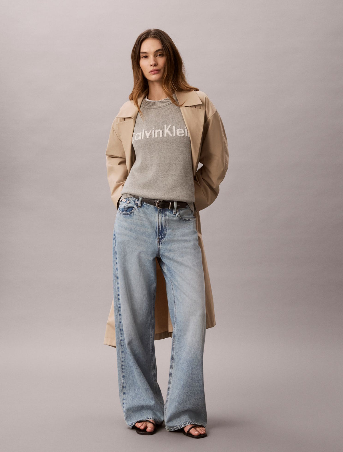 Logo Graphic Relaxed Sweater - Calvin Klein Women