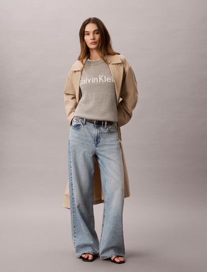 Logo Graphic Relaxed Sweater - Calvin Klein Women