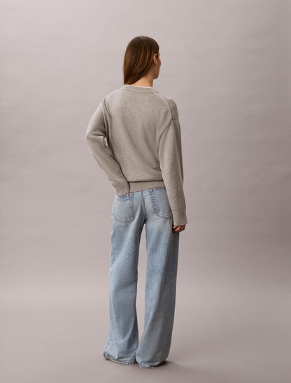 Logo Graphic Relaxed Sweater - Calvin Klein Women