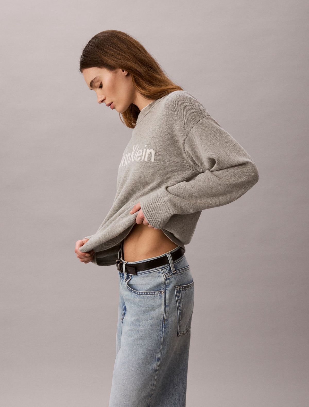 Logo Graphic Relaxed Sweater - Calvin Klein Women