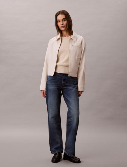 Smooth Cotton Monogram Sweater - Calvin Klein Women