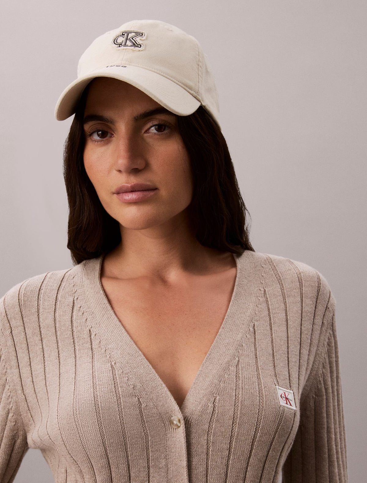 Woven Monologo Cardigan - Calvin Klein Women