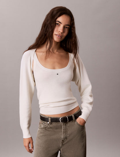 2-In-1 Cardigan Tank Set - Calvin Klein Women