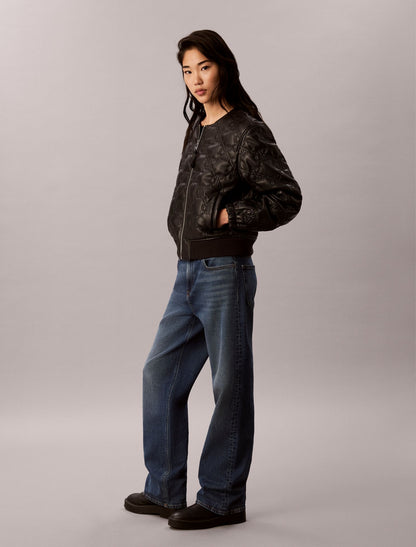 Faux Leather Padded Jacket - Calvin Klein Women