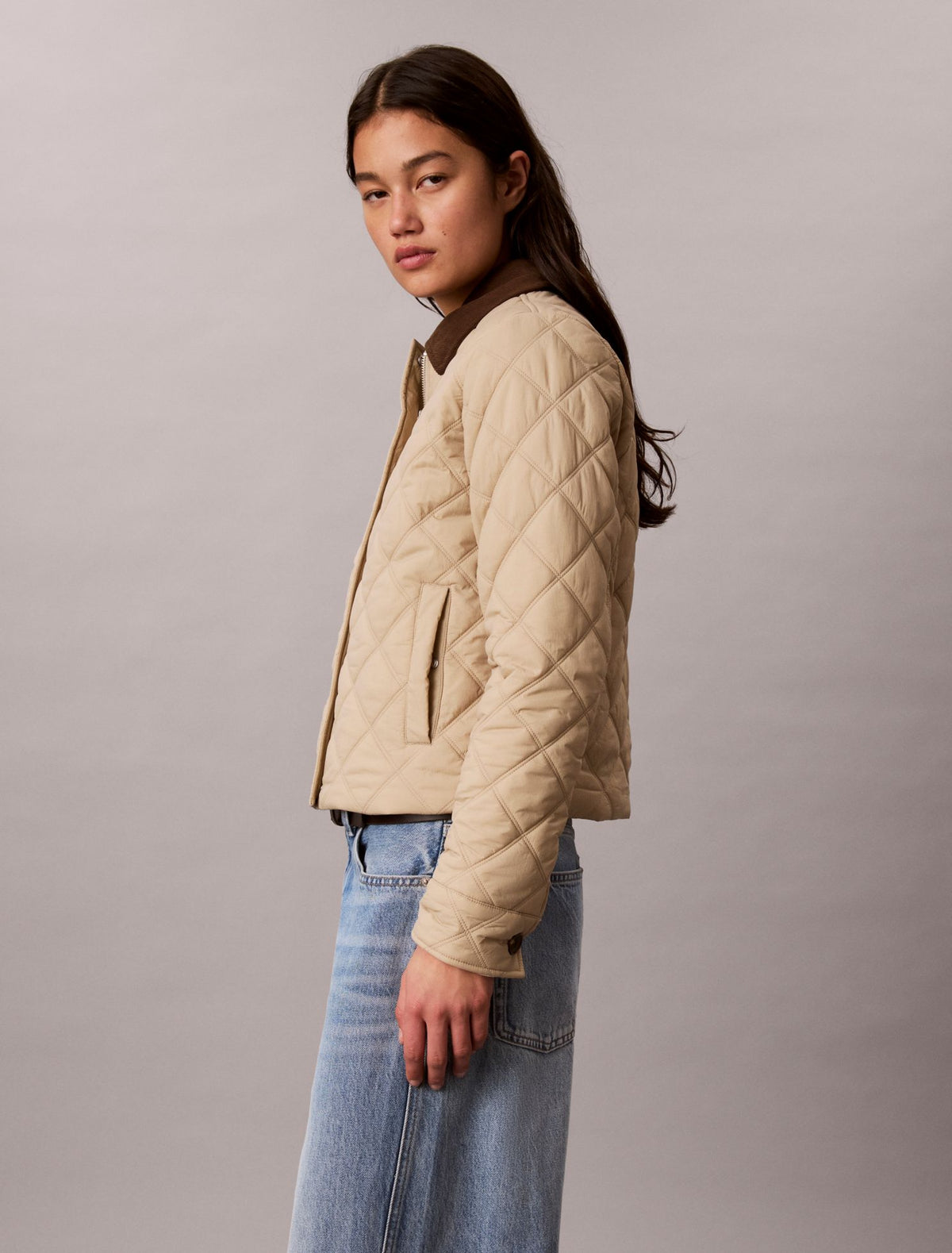Mixed Media Liner Jacket - Calvin Klein Women