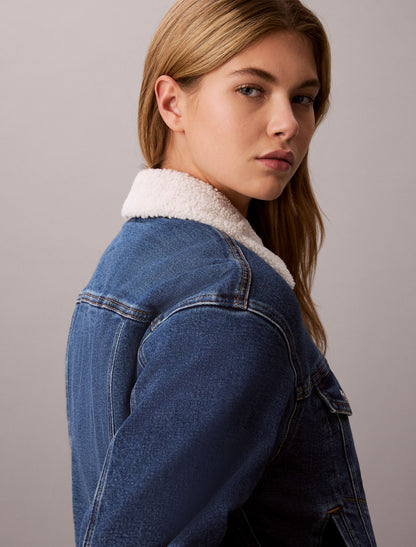 Denim Sherpa Jacket - Calvin Klein Women