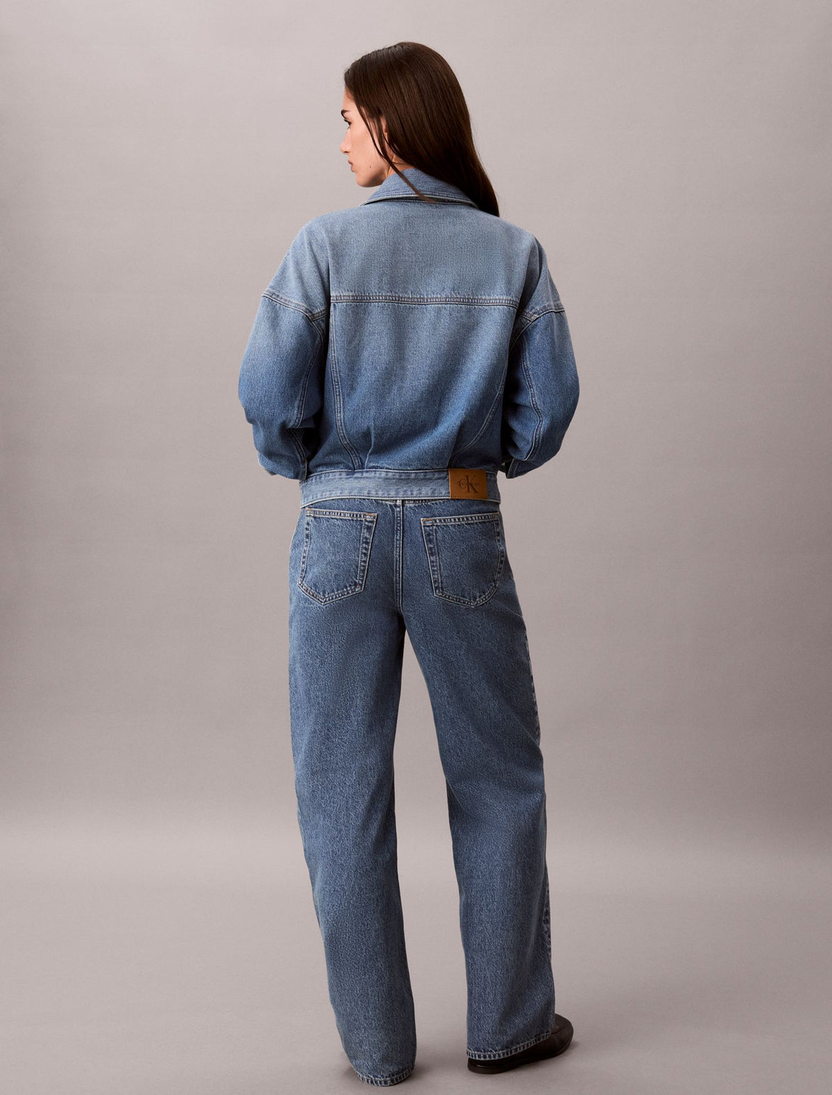 Relaxed Trucker Denim Jacket - Calvin Klein Women