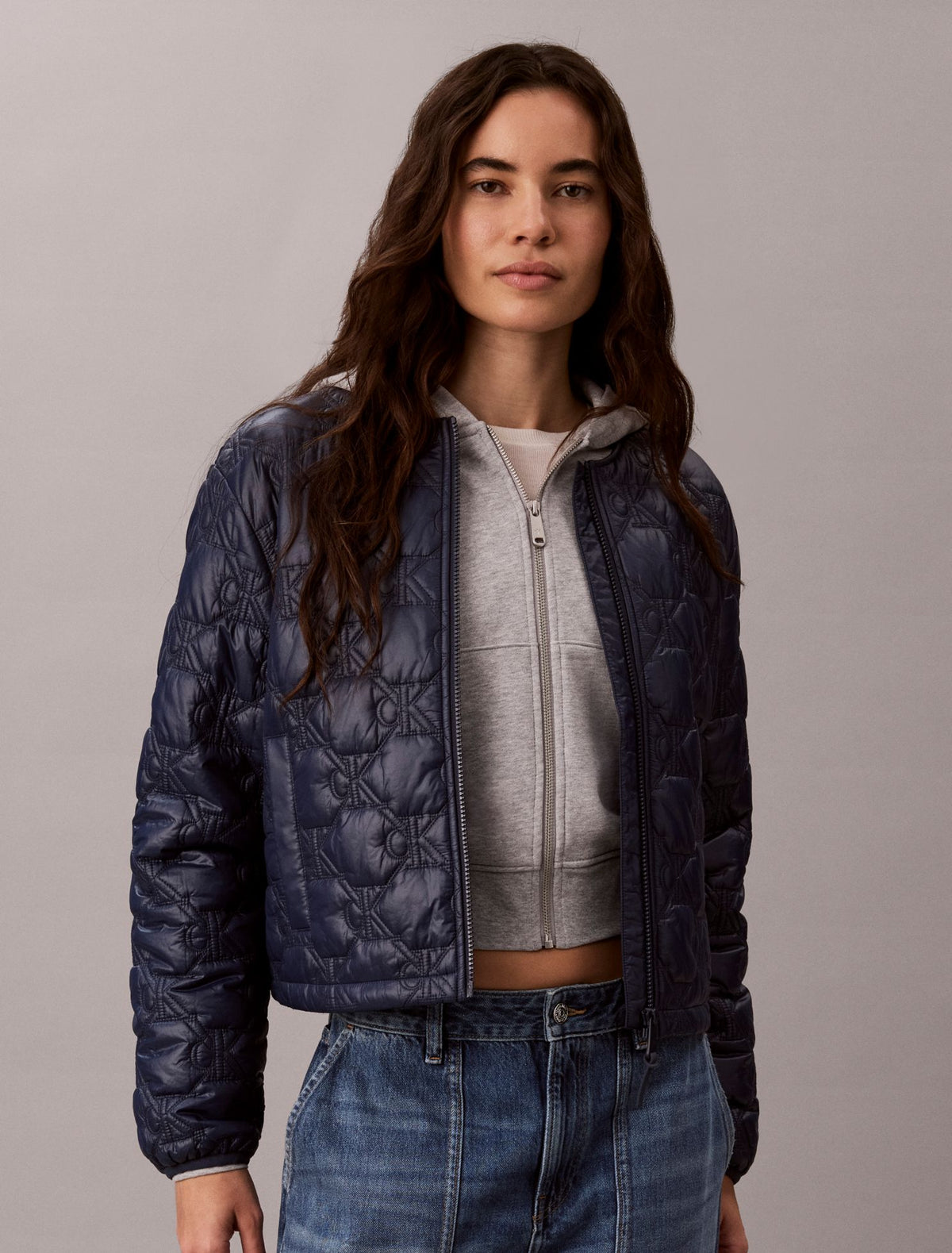 Monogram Quilted Liner Jacket - Calvin Klein Women