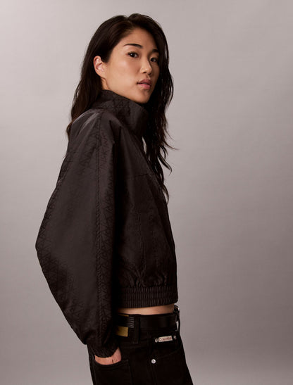 Emblem Logo Jacquard Windbreaker - Calvin Klein Women