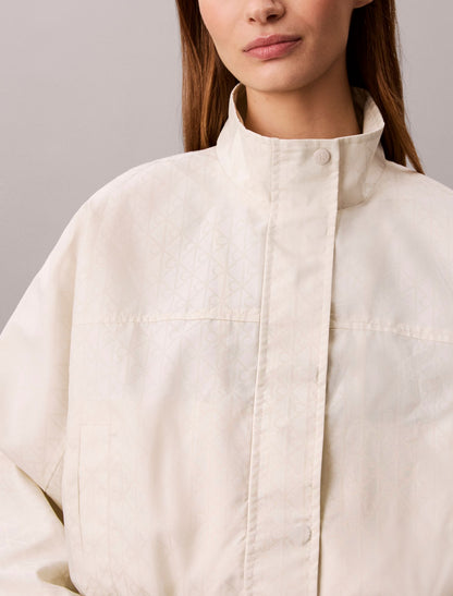 Emblem Logo Jacquard Windbreaker - Calvin Klein Women