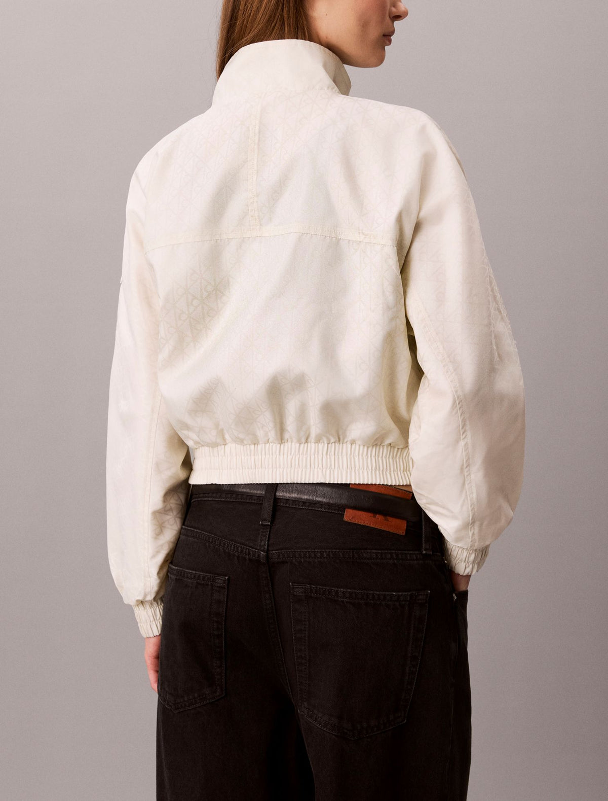 Emblem Logo Jacquard Windbreaker - Calvin Klein Women