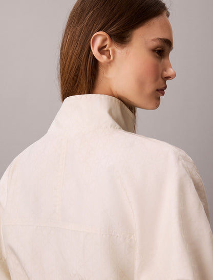 Emblem Logo Jacquard Windbreaker - Calvin Klein Women