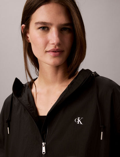 Nylon Relaxed Windbreaker Jacket - Calvin Klein Women