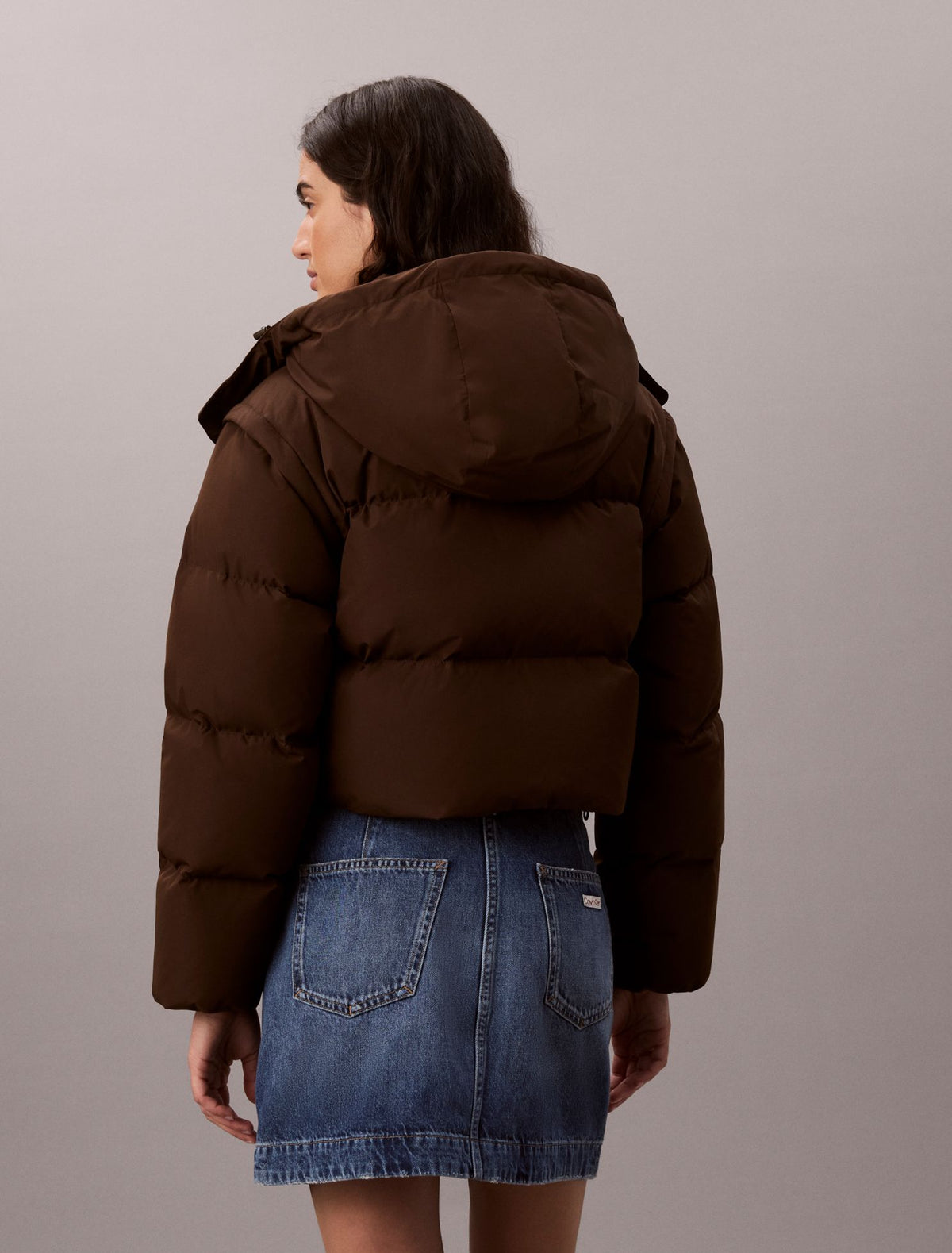 Matte Convertible Down Puffer Jacket - Calvin Klein Women