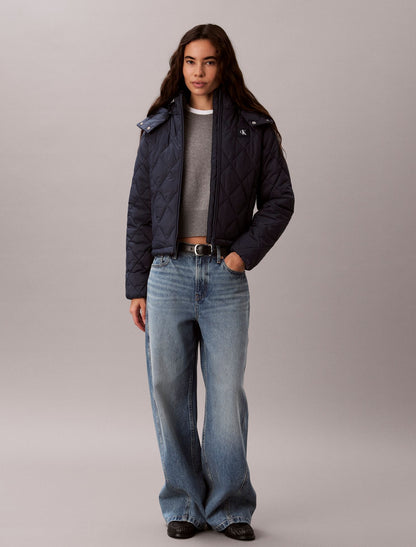 Quilted Hooded Puffer Jacket - Calvin Klein Women