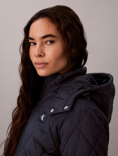 Quilted Hooded Puffer Jacket - Calvin Klein Women