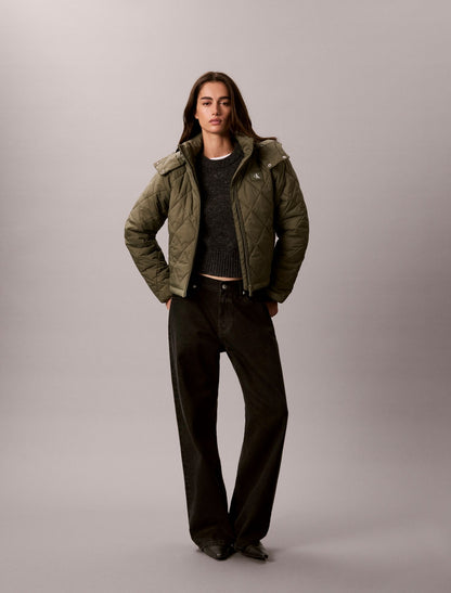 Quilted Hooded Puffer Jacket - Calvin Klein Women
