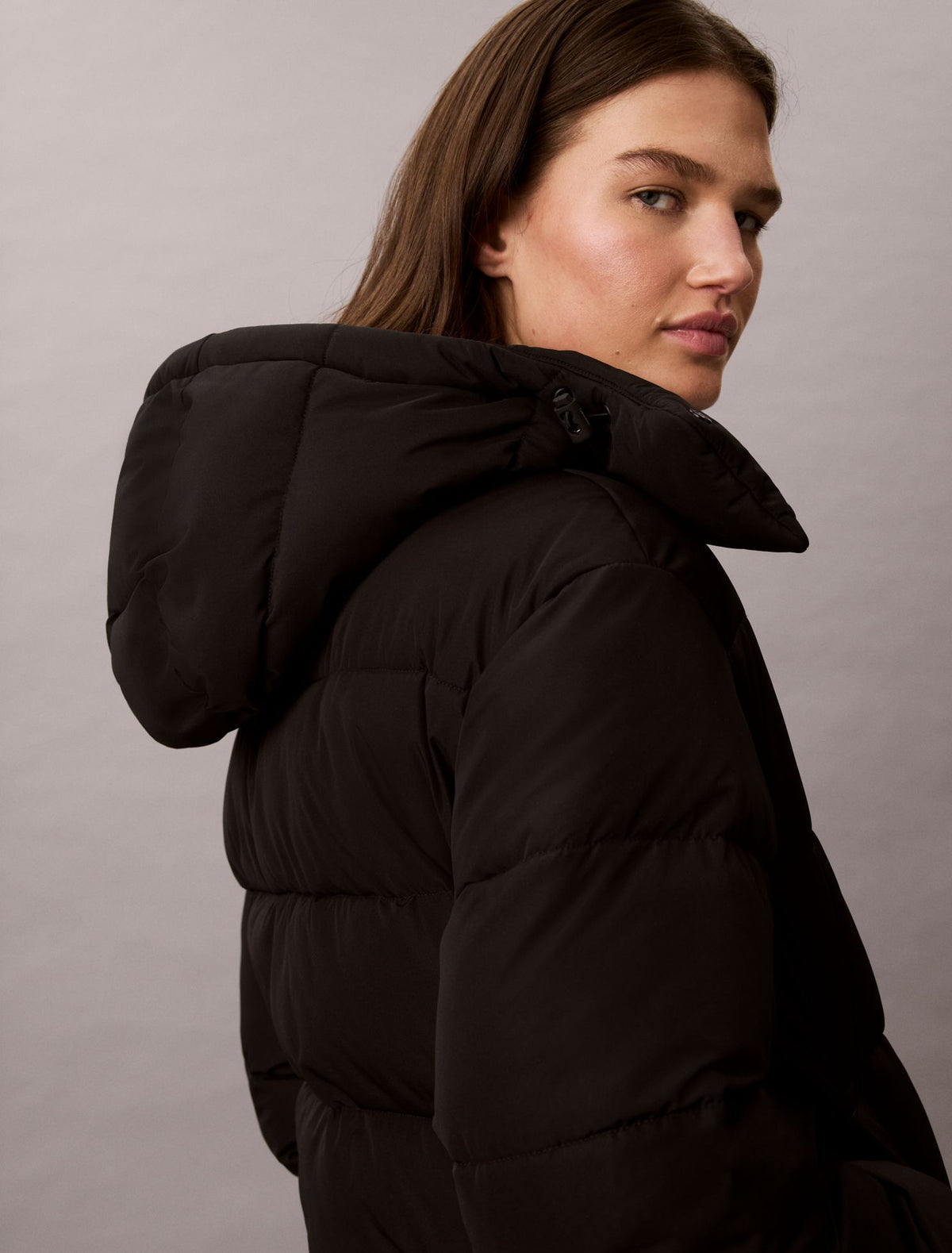 Matte Monologo Puffer Jacket - Calvin Klein Women