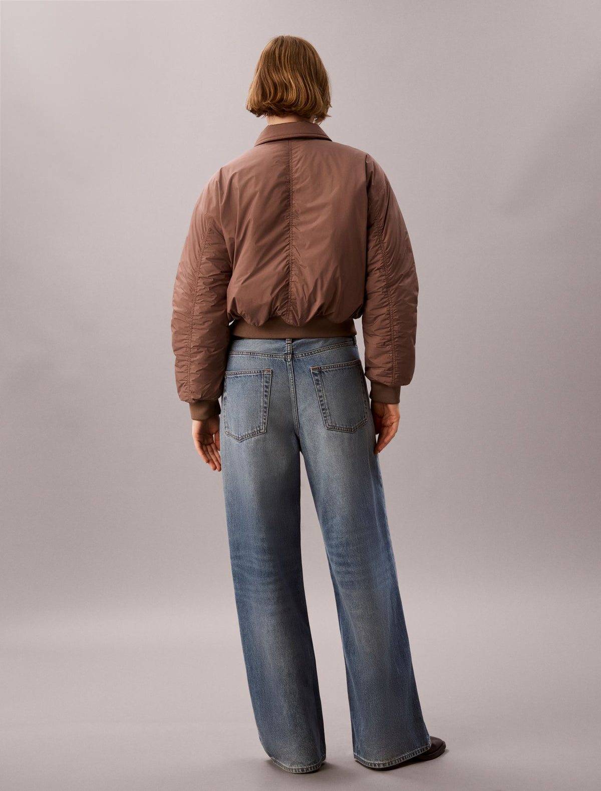 Padded Nylon Bomber Jacket - Calvin Klein Women
