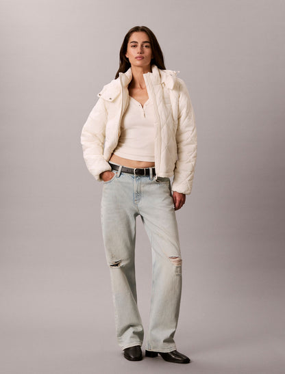 Quilted Hooded Puffer Jacket - Calvin Klein Women