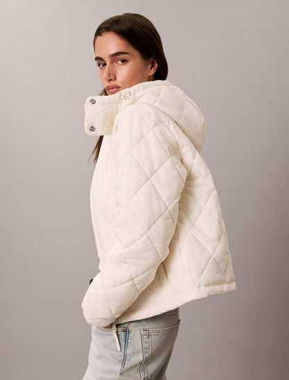Quilted Hooded Puffer Jacket - Calvin Klein Women