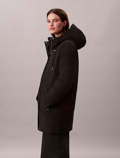 Lightweight Mid Length Parka Jacket - Calvin Klein Women