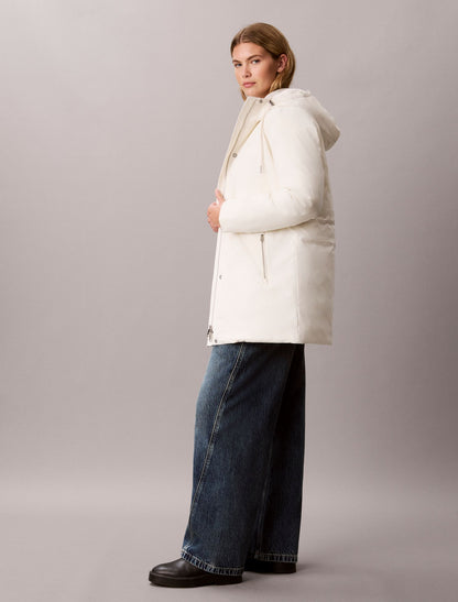 Lightweight Mid Length Parka Jacket - Calvin Klein Women