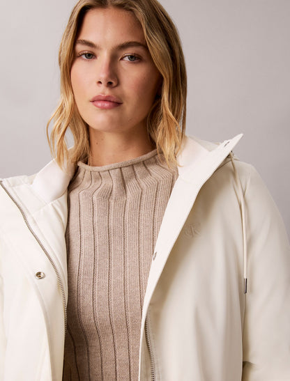 Lightweight Mid Length Parka Jacket - Calvin Klein Women