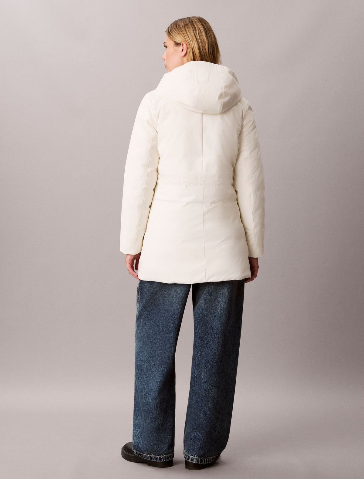 Lightweight Mid Length Parka Jacket - Calvin Klein Women
