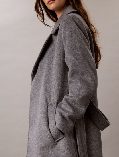 Classic Wool Blend Coat - Calvin Klein Women
