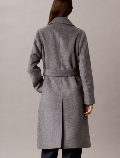 Classic Wool Blend Coat - Calvin Klein Women