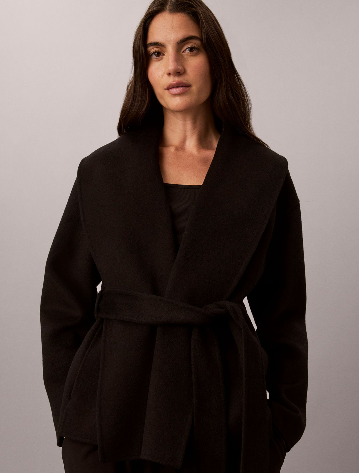 Shawl Hip Coat - Calvin Klein Women