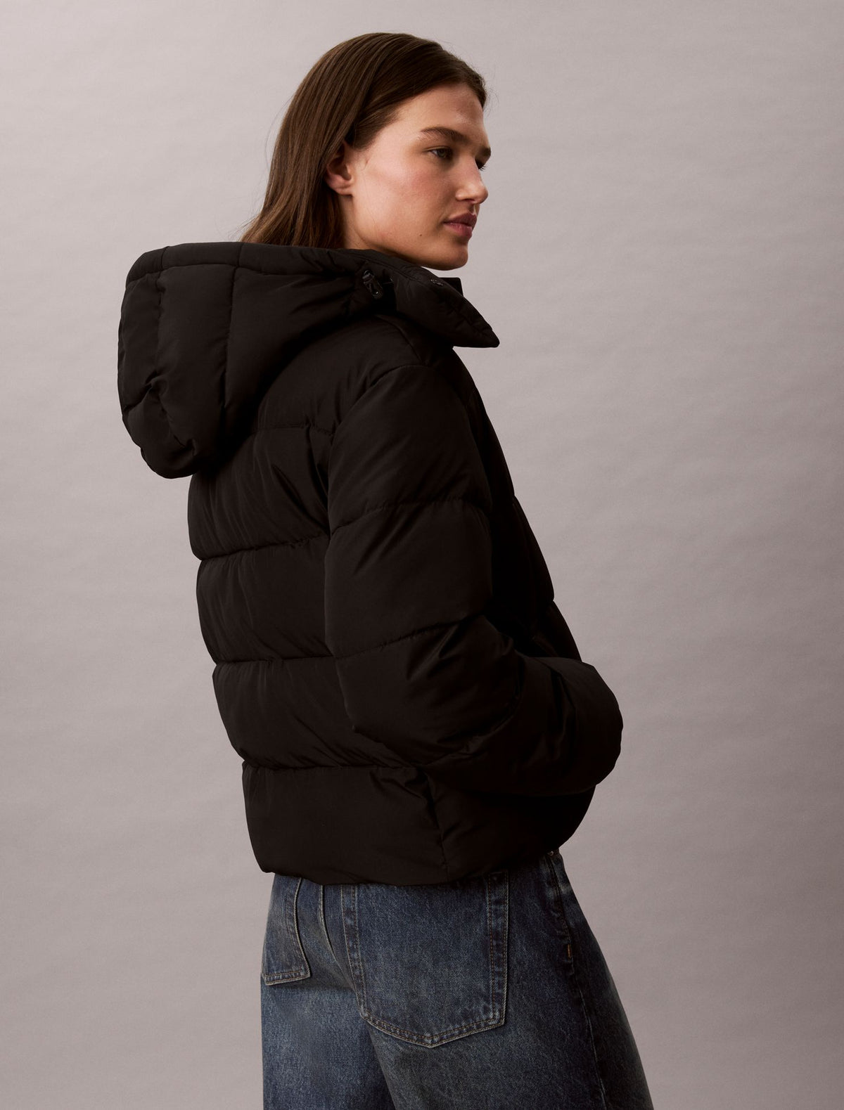 Matte Monologo Puffer Jacket - Calvin Klein Women
