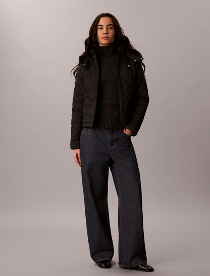 Quilted Hooded Puffer Jacket - Calvin Klein Women