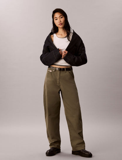Cotton Twill Painter Pants - Calvin Klein Women